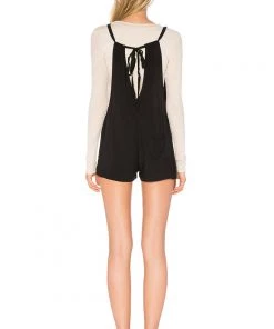 Wildfox Short Overall Tie Back Romper