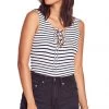 New Arrivals Lovers + Friends Allie Bodysuit Navy Stripe