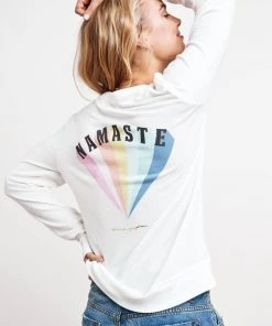 Spiritual Gangster Namaste Rainbow Vneck Pullover