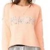 Wildfox Peachy Rhinestones Crop Sweater SUMMER SALE