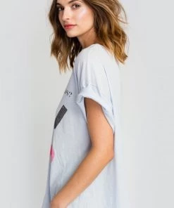 SUMMER SALE Wildfox Who Needs Friends? Rivo Tee Blue Pearl