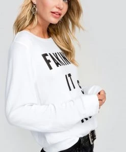 Wildfox Faking It Baggy Beach Jumper Sweater Sweaters & Knits