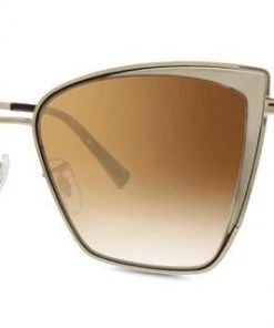 New Arrivals Diff Eyewear Becky Gold Brown Gradient Sunglasses