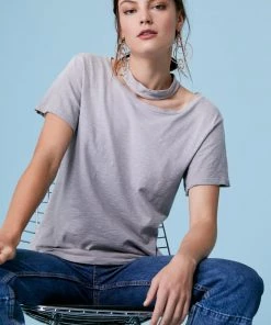 LNA Choker Tee Sharkskin Potassium New Arrivals