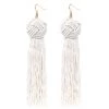 Vanessa Mooney Astrid Knotted Tassel Earrings Ivory New Arrivals
