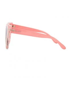 New Arrivals Quay Stray Cat Mirrored Cat Eye Peach Sunglasses