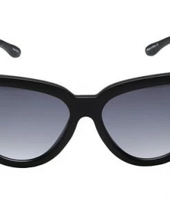 New Arrivals Quay Stray Cat Mirrored Cat Eye Black Sunglasses