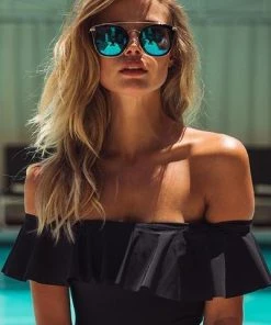 Diff Eyewear Zoey Black Blue Sunglasses New Arrivals