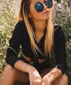 Diff Eyewear Zoey Tortoise Blue Sunglasses