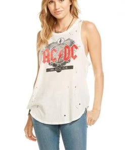 Tops Chaser ACDC Deconstructed Muscle Tank Top