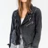 One Teaspoon Black Anchor Vespa Moto Jacket New Arrivals