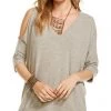 New Arrivals Chaser Love Knit Cold Shoulder Dolman Top