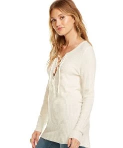 Chaser Thermal Long Sleeve Lace Up Hi-Lo Top