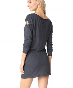 Lanston Drop Shoulder Cutout Mini Dress