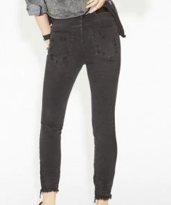 One Teaspoon Black Oak High Waist Freebirds Jeans