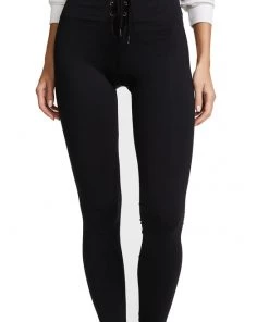 David Lerner High Rise Corset Legging Black