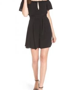 Privacy Please Deluth Off Shoulder Dress Black Dresses