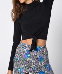 Motel Shorey Long Sleeve Crop Top