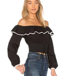 Lovers + Friends Bailey Off Shoulder Corset Top