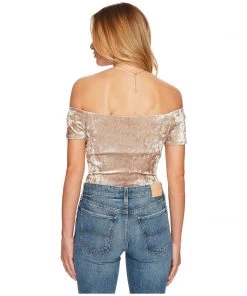 ASTR Ella Crushed Velvet Bodysuit New Arrivals
