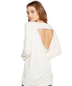 Chaser Love My Rescue Open Back Sweater