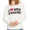 Chaser Love My Rescue Open Back Sweater