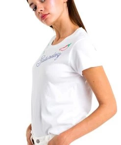 Tops Wildfox No. 9 Saturday Tee Shirt White