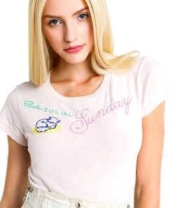 Wildfox No. 9 Sunday Tee Shirt Tops