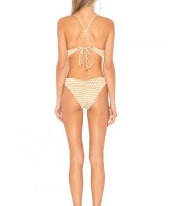 Blue Life Seaside One Piece Swim Suit Gold Swimwear