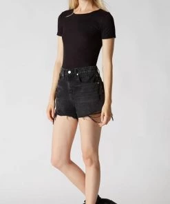 New Arrivals Blank NYC Blackbuster High Rise Jean Shorts