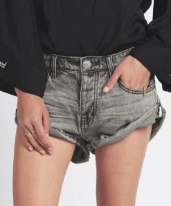 One Teaspoon Camden Bandit Jean Shorts Denim