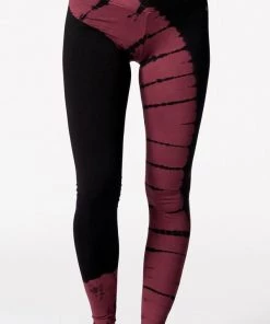 Nux V-Ankle Tie Dye Pant Legging Brick