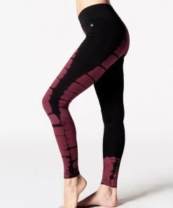 Nux V-Ankle Tie Dye Pant Legging Brick