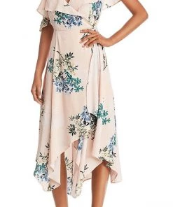 ASTR Yessenia Floral Wrap Dress
