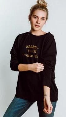 Sweaters & Knits Wildfox Shhhh Road Trip Sweater Black