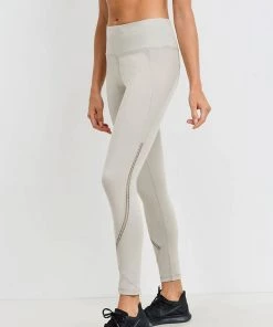 Mono B Zig Zag Wraparound Leggings Sand