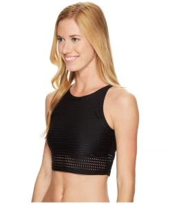 Activewear Onzie Sleeveless Crop Top Peep Mesh