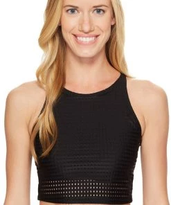 Activewear Onzie Sleeveless Crop Top Peep Mesh