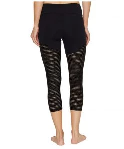 Onzie Half/ Half Mesh Capri Legging Activewear