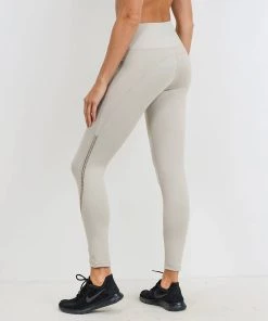 Mono B Zig Zag Wraparound Leggings Sand