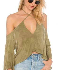 Blue Life Sophia Top Spanish Olive