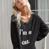 New Arrivals Wildfox I'm A Cat Sommers Sweater 2 New Arrivals Wildfox I'm A Cat Sommers Sweater