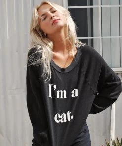 New Arrivals Wildfox I'm A Cat Sommers Sweater