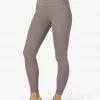 Beyond Yoga Heather Rib High Waisted Leggings Mocha Heather Activewear