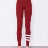 Sundry Stripes Yoga Pant Legging Chili
