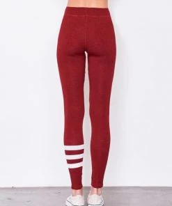 Sundry Stripes Yoga Pant Legging Chili 7 Sundry Stripes Yoga Pant Legging Chili