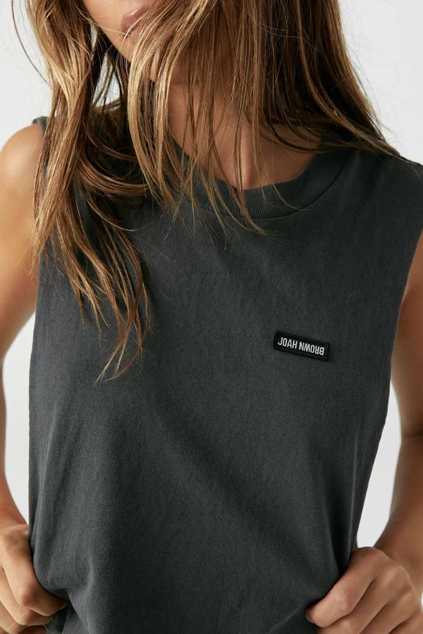 Joah Brown Cut Off Boyfriend Crop Tank Top 6 Joah Brown Cut Off Boyfriend Crop Tank Top