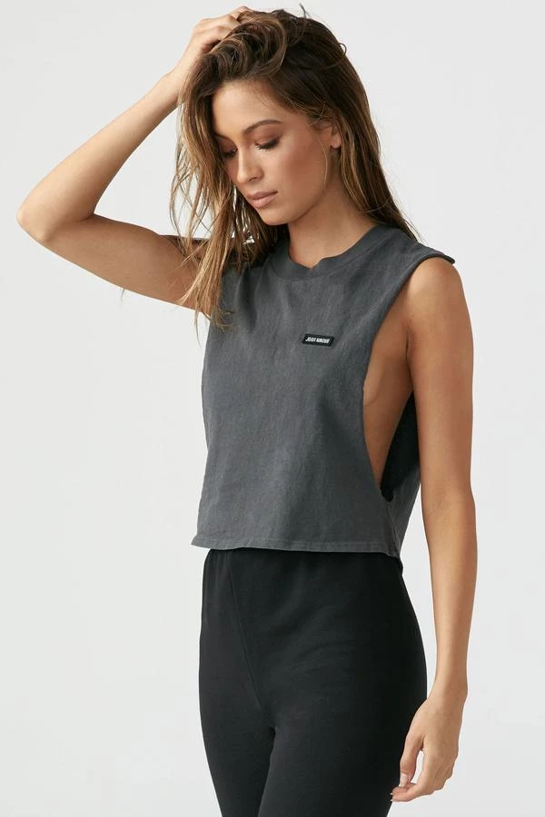 Joah Brown Cut Off Boyfriend Crop Tank Top 3 Joah Brown Cut Off Boyfriend Crop Tank Top