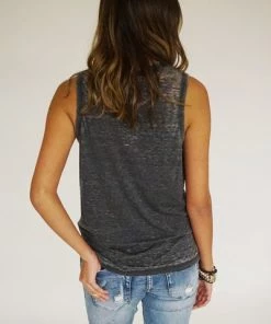 Tops Chaser Moon Side Slit Tank 7 Tops Chaser Moon Side Slit Tank