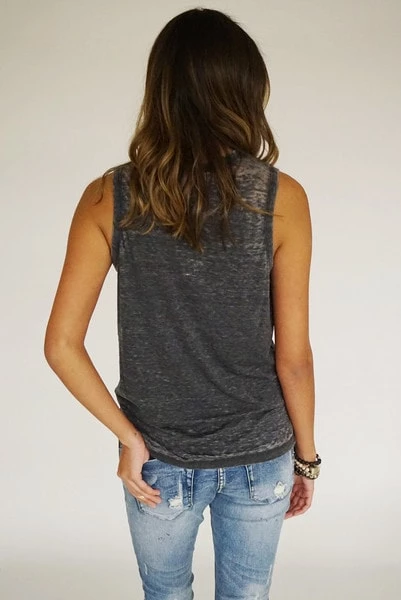 Tops Chaser Moon Side Slit Tank 5 Tops Chaser Moon Side Slit Tank